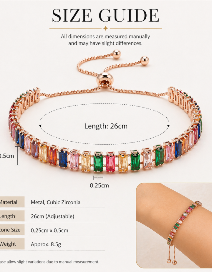 Rectangular Bracelet With Diamonds
