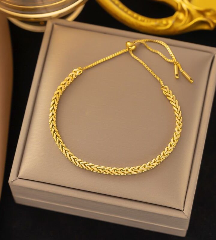 Wheat Ear Pullout Bracelet Gold