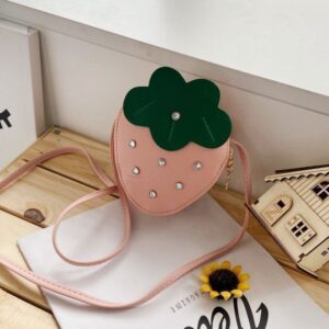 Pink Strawberry Crossbody Bag