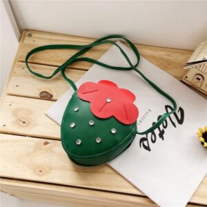 Green Strawberry Crossbody Bag