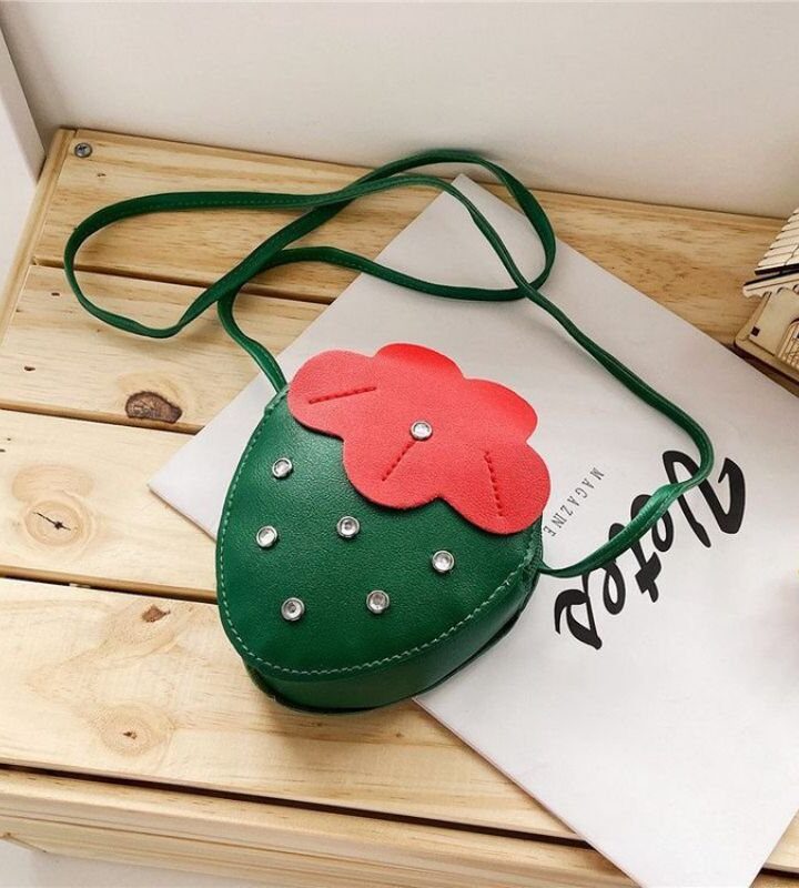 Green Strawberry Crossbody Bag