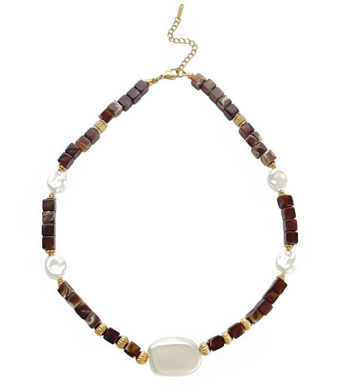 Irregular Beaded Necklace