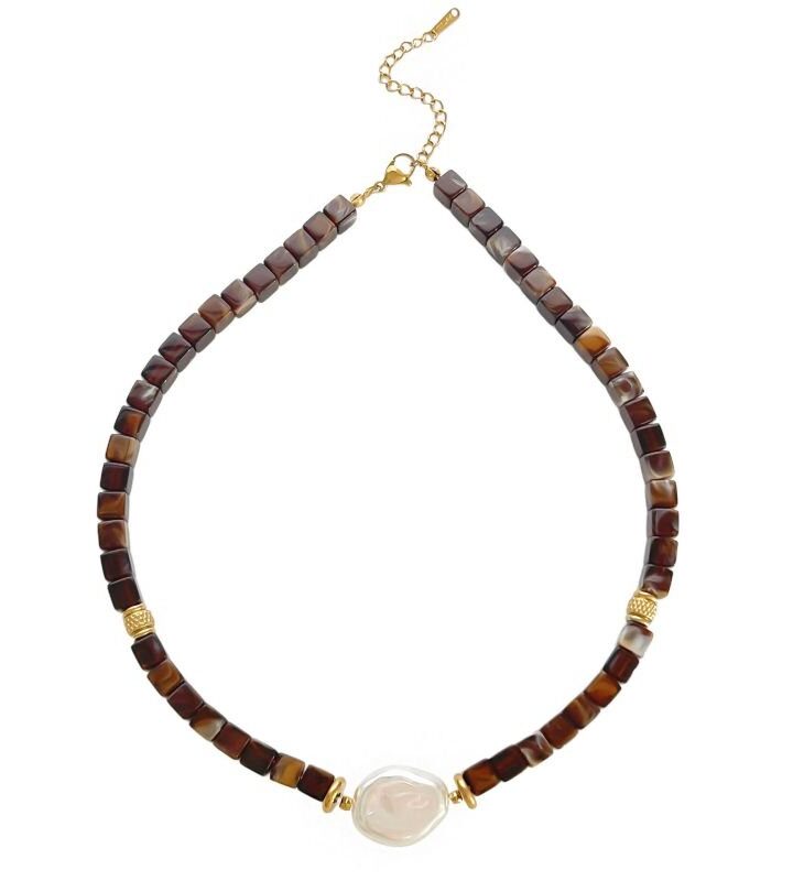 Irregular Beaded Necklace