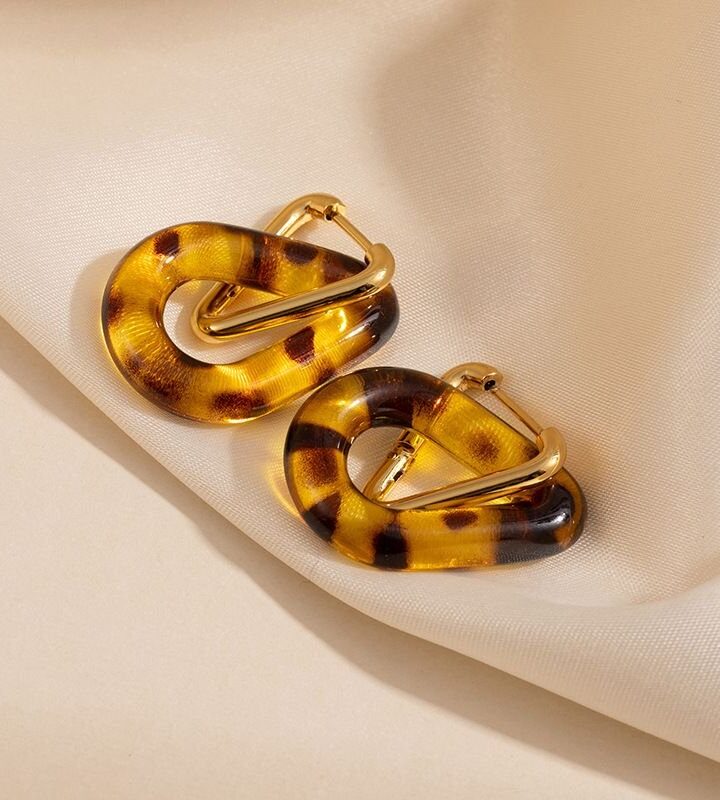 Leopard Print Earrings