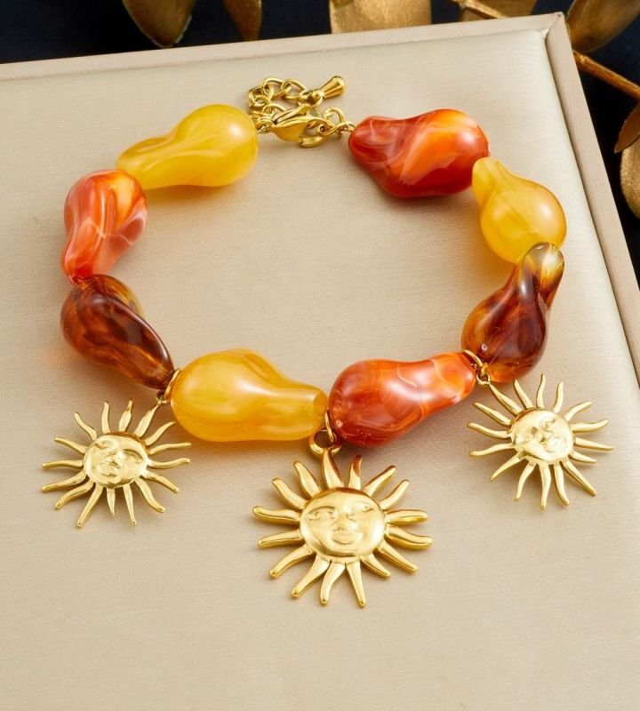 Irregular Beaded Sun Bracelet