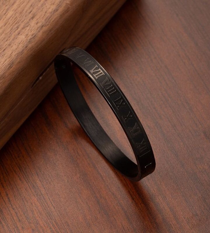 Bracelet #1 Stainless Steel Roman Numeral Men's Bracelet