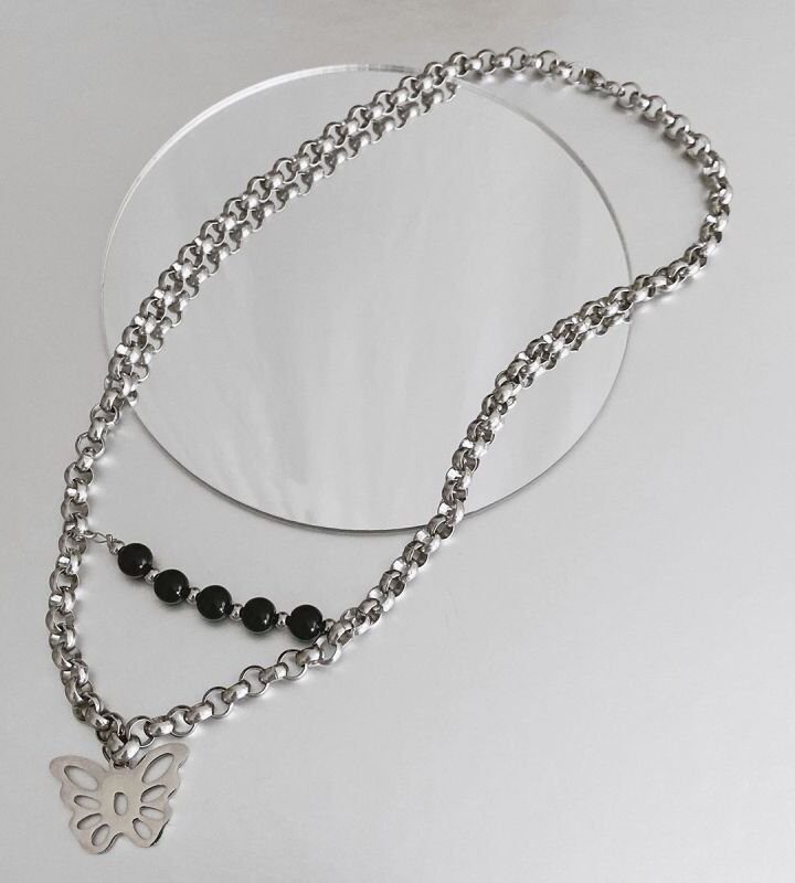 Butterfly Double-layer Butterfly Necklace
