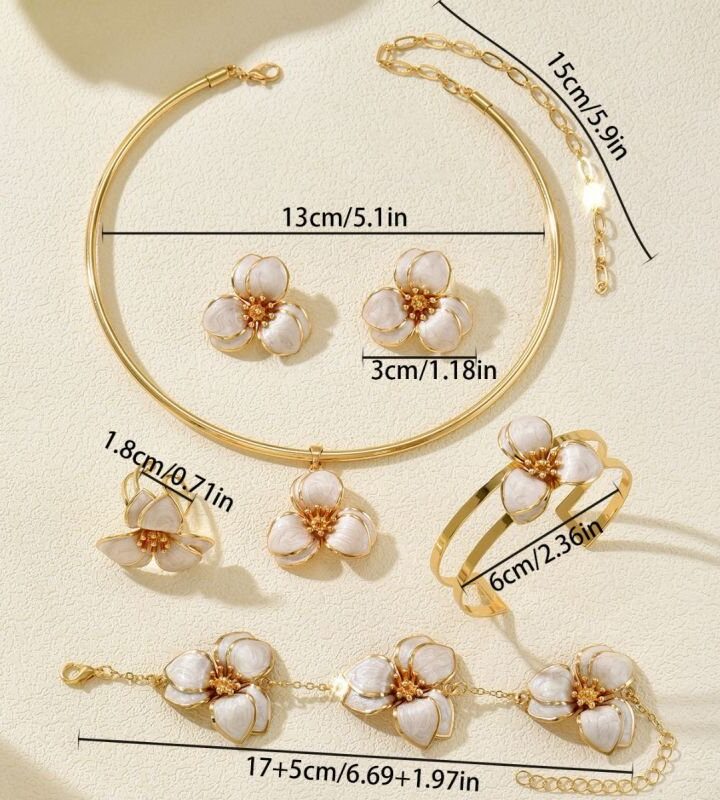 Gold European Style Retro Floral Drip Design Adjustable Open Bracelet Bangle Versatile Long Necklace