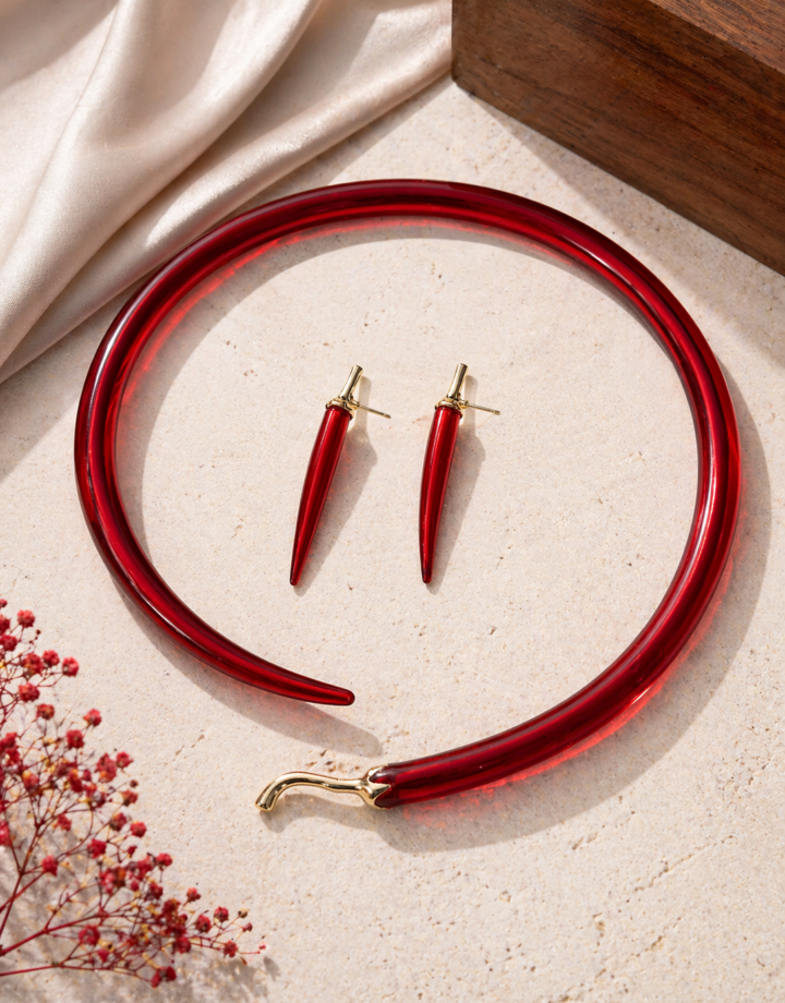 Red Pepper Necklace Alloy Pepper Collar
