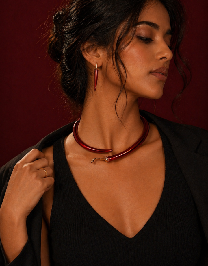 Red Pepper Necklace Alloy Pepper Collar