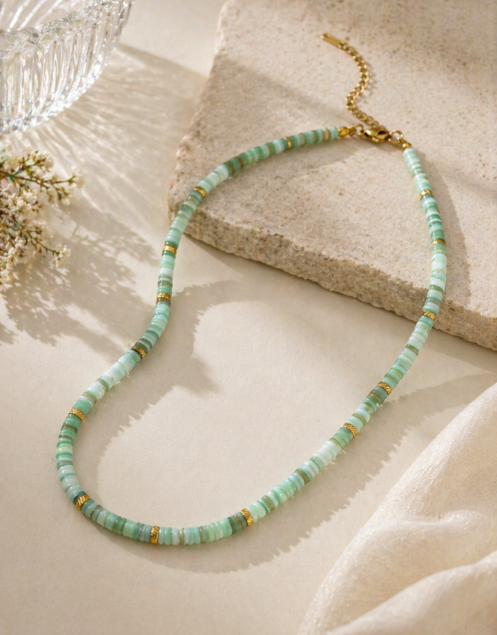 Natural Stone Bead Necklace