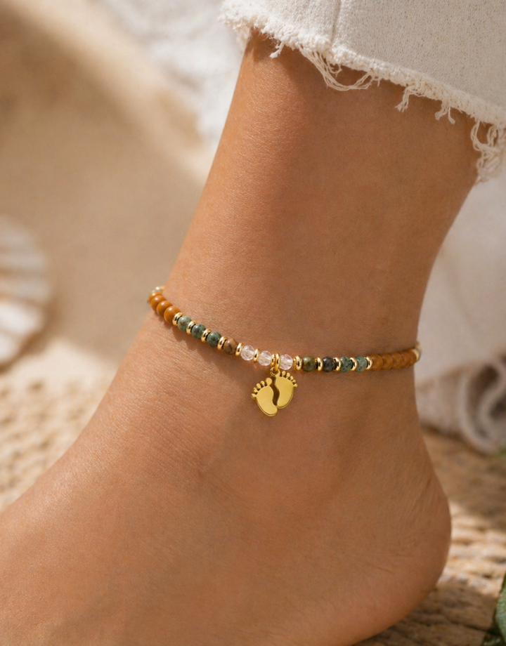Feet Colorful Beaded Anklet Bracelet