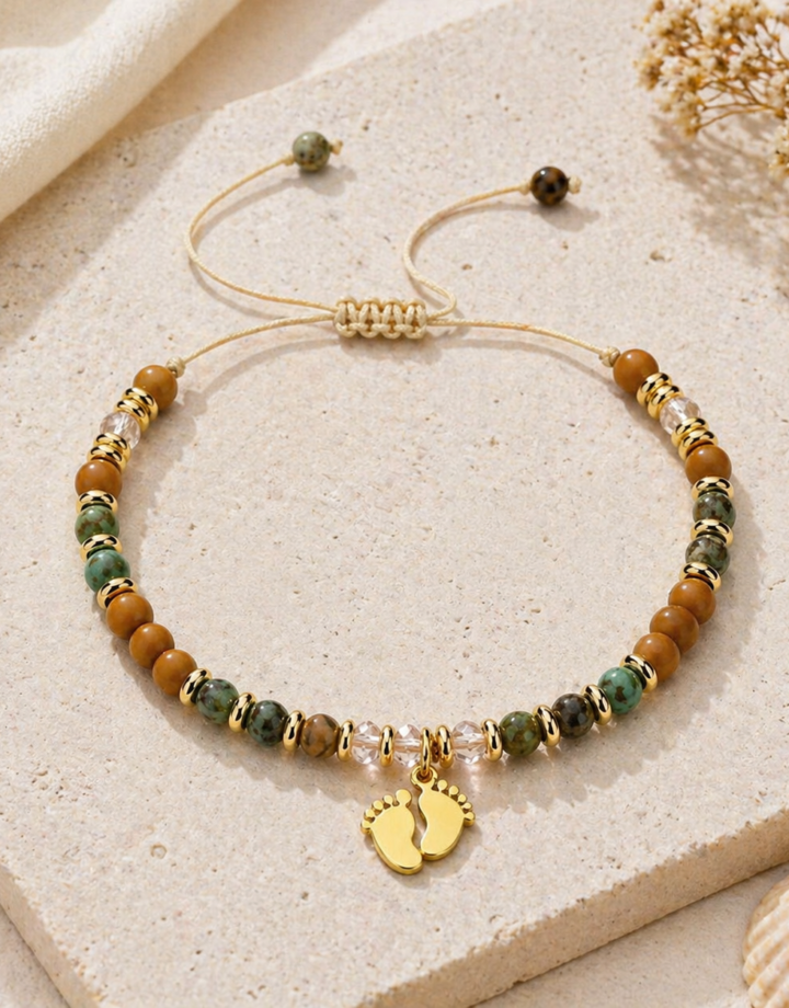 Feet Colorful Beaded Anklet Bracelet
