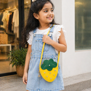 Yellow Strawberry Crossbody Bag