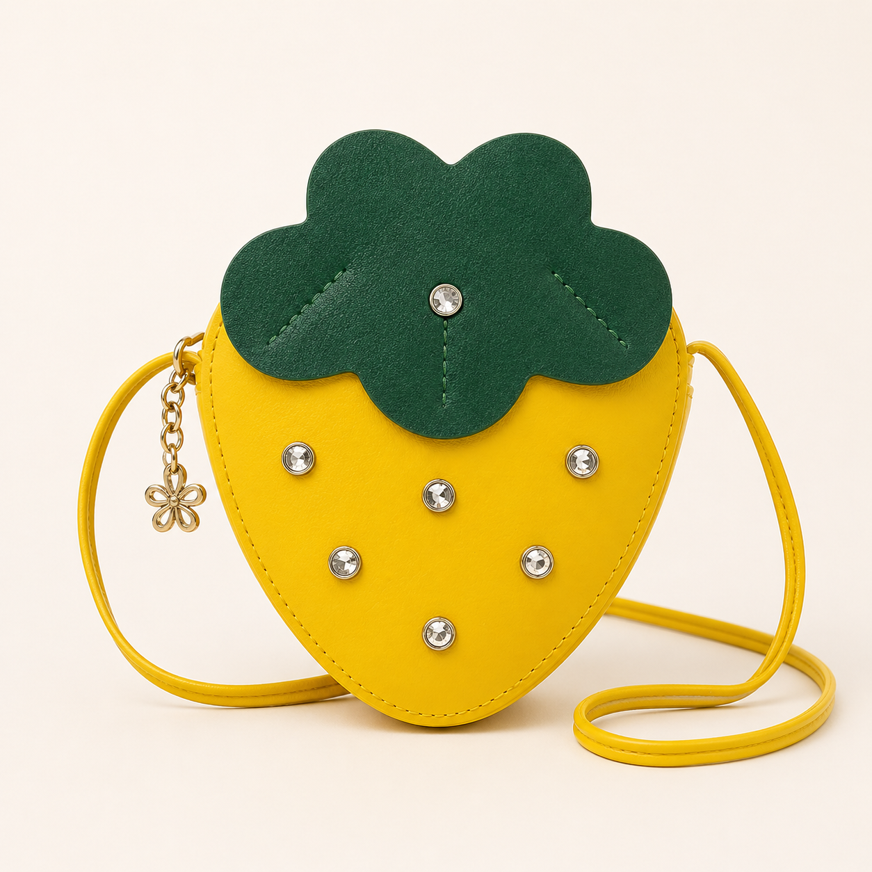 Yellow Strawberry Crossbody Bag - Image 2