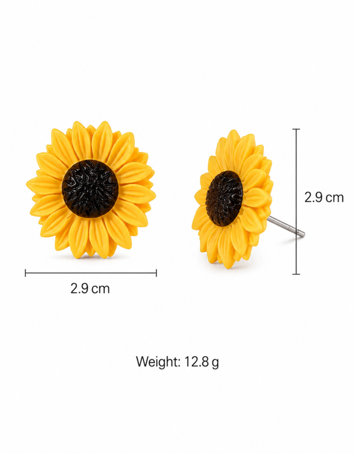 Earrings Daisy Sunflower