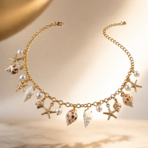 Waist Chain - Gold Ethnic Beach Seashell Fashion