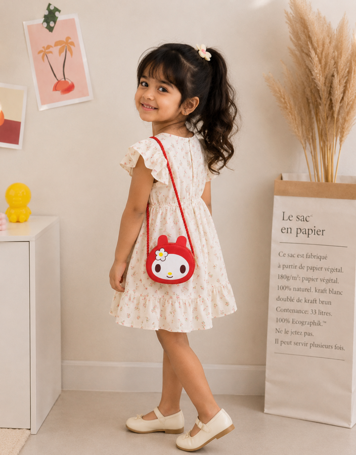 Red Cute Cartoon Girls Mini Crossbody Bag